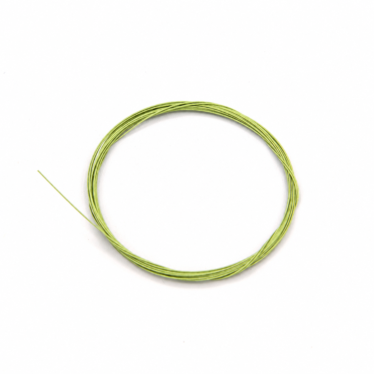 Chartreuse Senyo's Trailer Hook Wire for articulated streamers, stinger hooks, steelhead and salmon flies