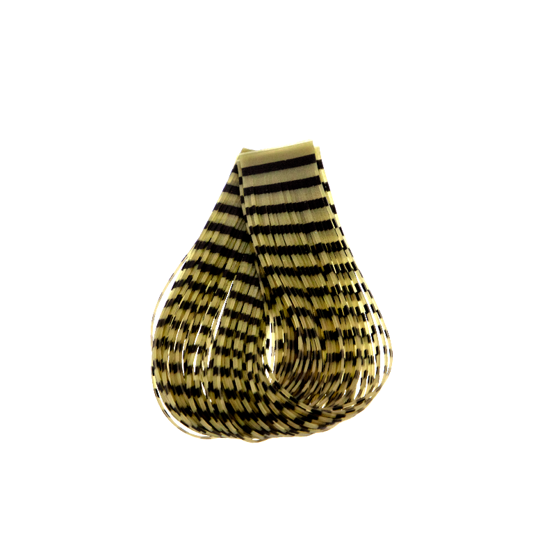 Double Barred Silicone Legs Olive — strong and flexible silicone fly tying legs ideal for streamers, and nymphs.