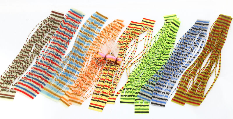 Assortment of Triple Barred Heavy Duty Silicone Legs. Essential fly tying rubber legs.