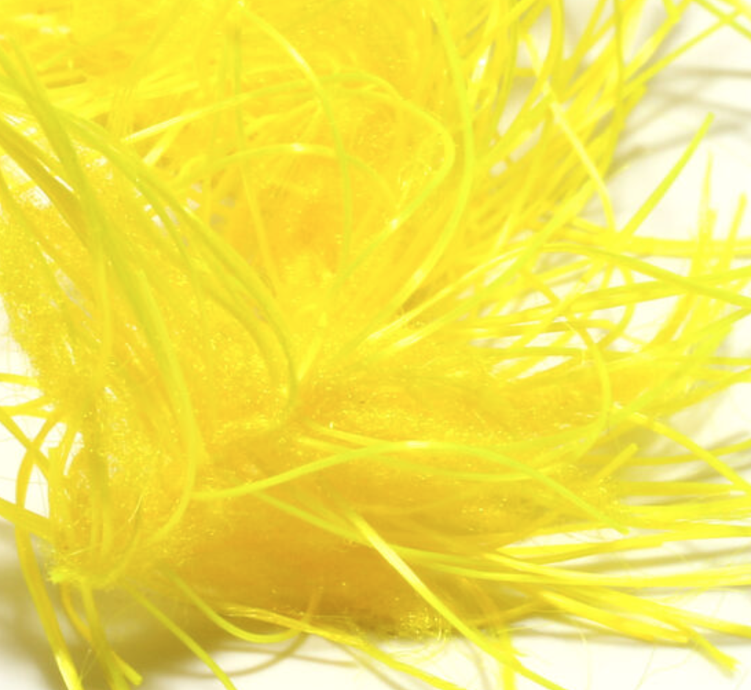 Fly tying hackle and body material substitute