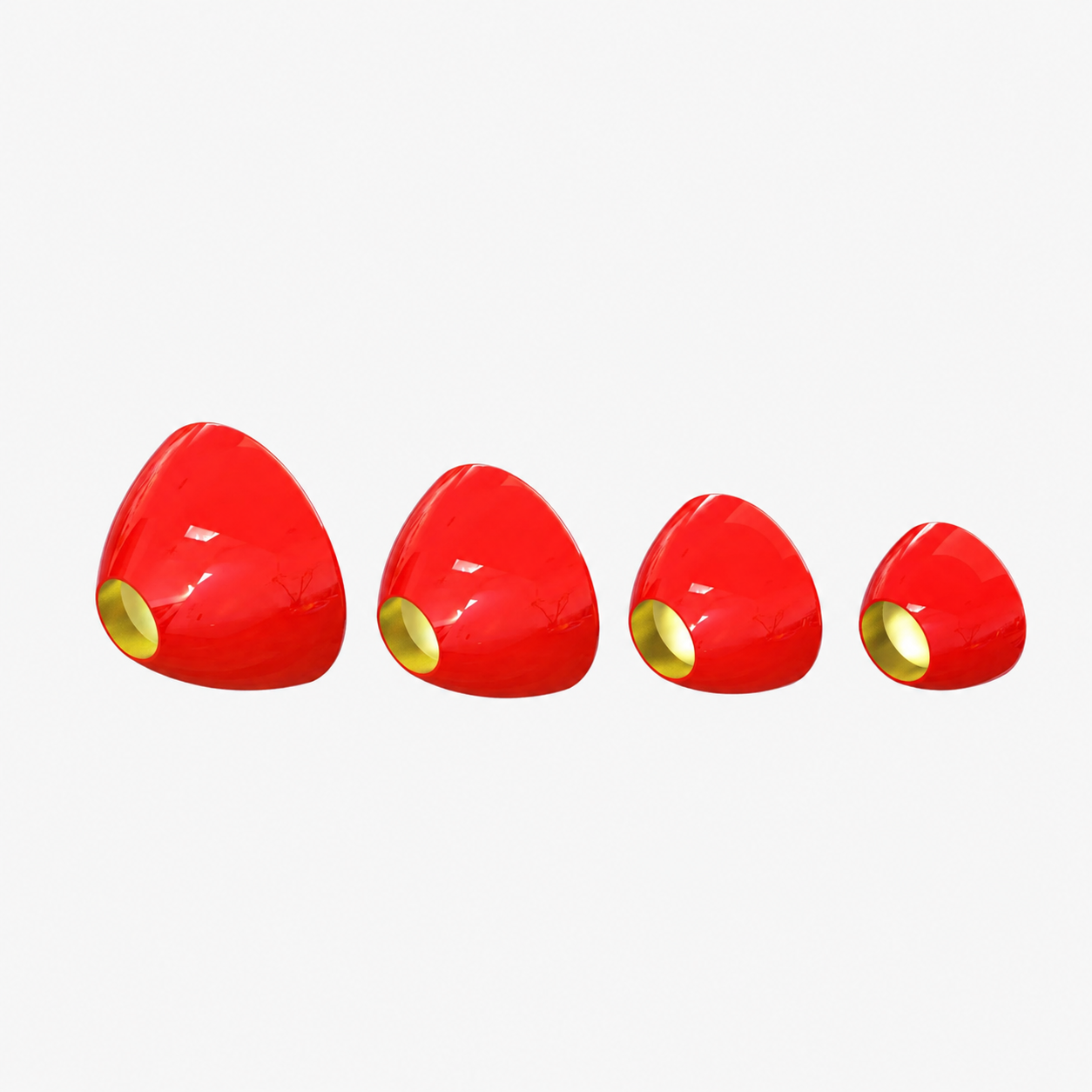 PRO TubeFly red brass cone for hot spot tube flies and Intruder patterns