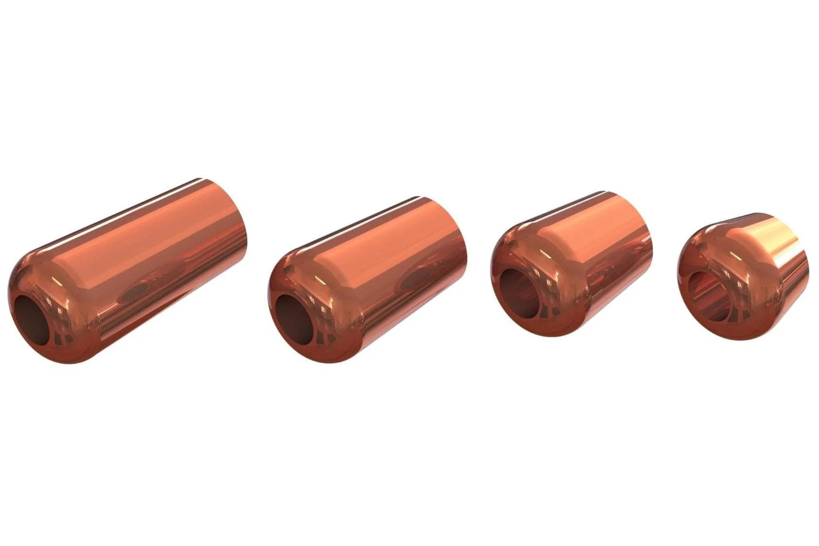 PRO TubeFly copper brass drop weights for Micro Tube and Flexi Tube fly tying