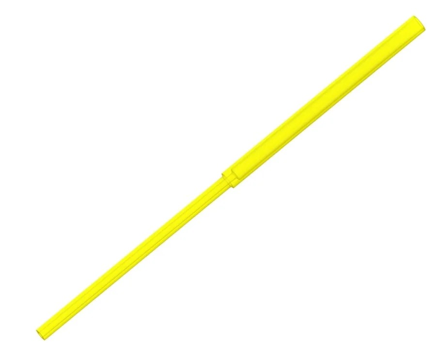 PRO Sportfisher Flexi Tube fluorescent yellow fly tying tube for tube flies