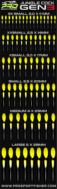 Artificial Jungle Cock in assorted sizes