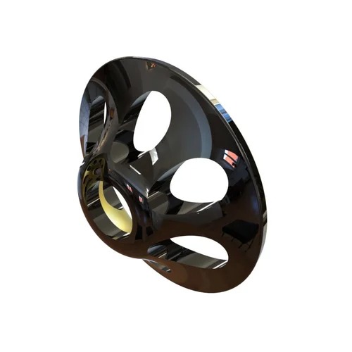 Pro Sportfisher Ultra Sonic Disc black vented brass tube fly weight for salmon, steelhead, and intruder tube fly patterns