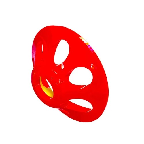 Pro Sportfisher Ultra Sonic Disc ultra orange vented tube fly weight for salmon, steelhead, and intruder style tube flies