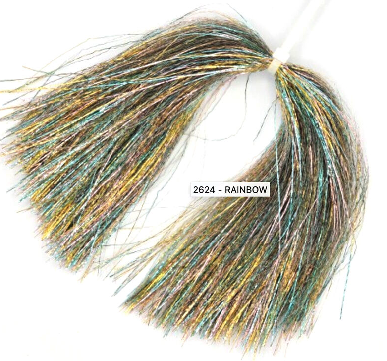 Shimmerbou Fly Tying Material in rainbow for sale online.
