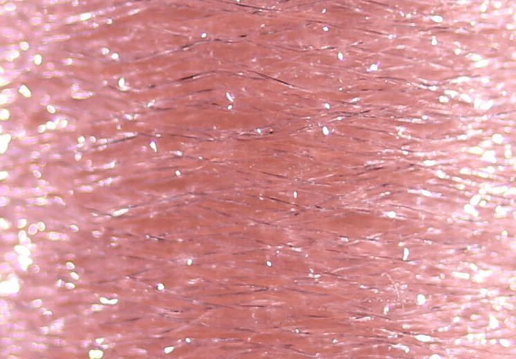 Translucent Veevus Body Quill in pale pink, ideal for adding depth and dimension to flies