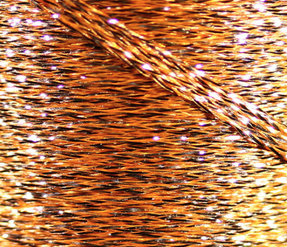 Copper Veevus Mini Flat Braid, perfect for adding a metallic sheen to streamers and nymphs