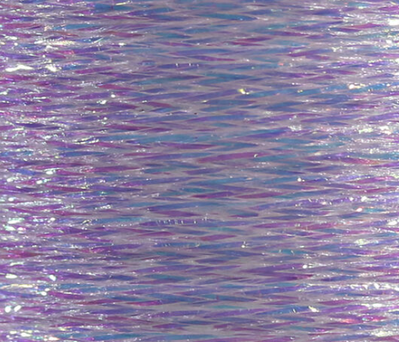 White pearl Veevus Mini Flat Braid, perfect for tying flies with a subtle, iridescent shimmer