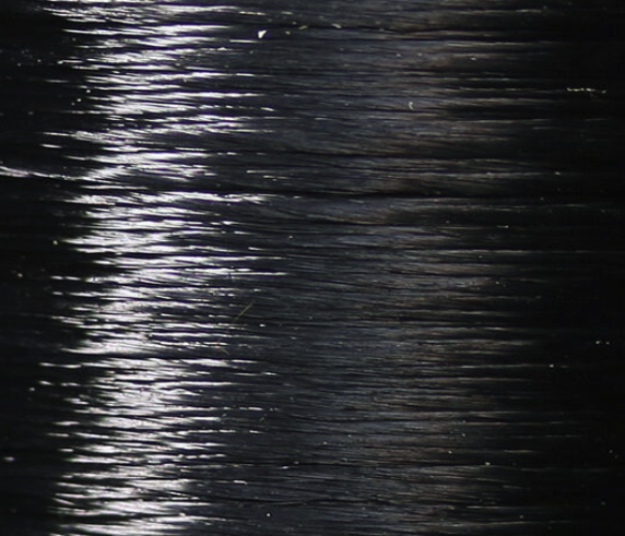Veevus 240 Power Thread in black, strong for tying large pike, musky, and saltwater flies