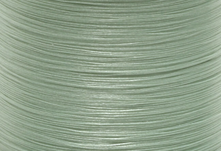 Pale Olive Dun Veevus 12/0 thread, ideal for creating lifelike small dry flies