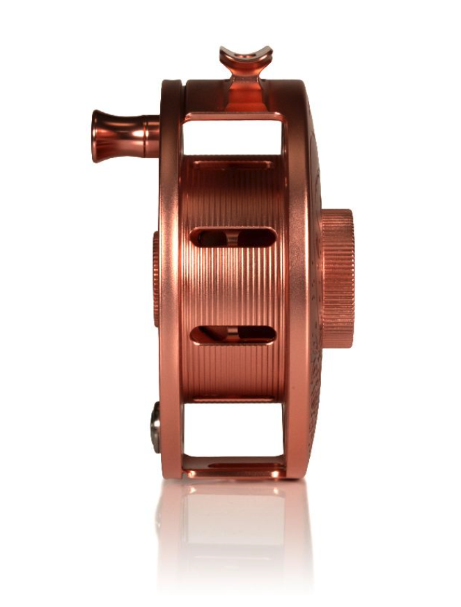 Arbor view of Hatch Iconic Fly Reel 7 Plus Artist Edition Brent McCarron