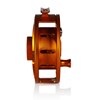 Arbor view of Hatch Iconic Fly Reel 7 Plus Campfire Orange color large arbor