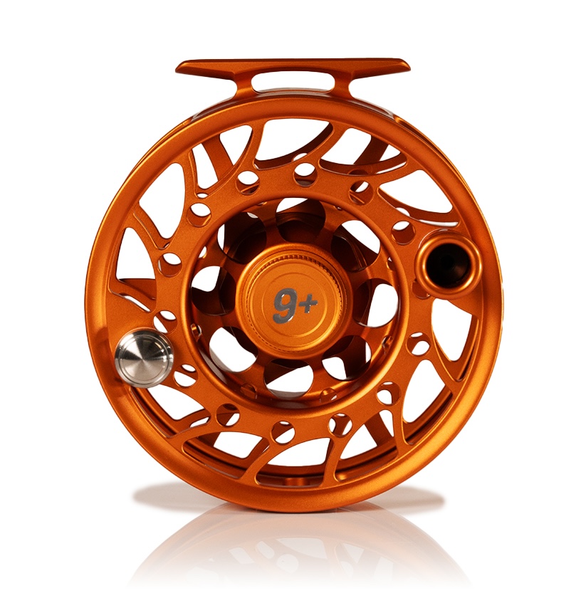 Hatch Iconic Fly Reel 9 Plus Campfire Orange color