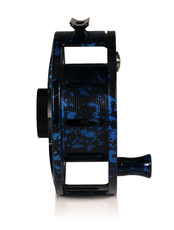 Arbor view of Hatch Iconic Fly Reel 11 Plus Dark Matter Blue/Black Limited Edition