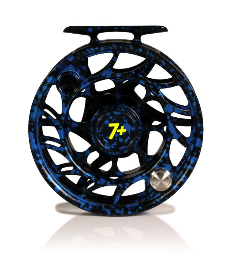 Hatch Iconic Fly Reel 7 Plus Dark Matter Blue/Black Limited Edition Large Arbor