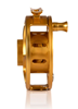 Arbor view of Hatch Iconic Fly Reel 4 Plus Fool's Gold Limited Edition