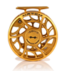 Back view of Hatch Iconic Fly Reel 5 Plus Fool's Gold Limited Edition Large Arbor