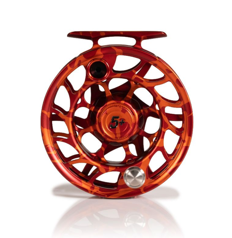 Large Arbor Hatch Iconic Fly Reel 5 Plus Magma Limited Edition