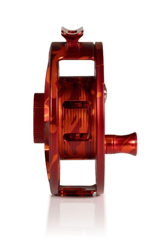 Arbor view of Mid Arbor Hatch Iconic Fly Reel 5 Plus Magma Limited Edition