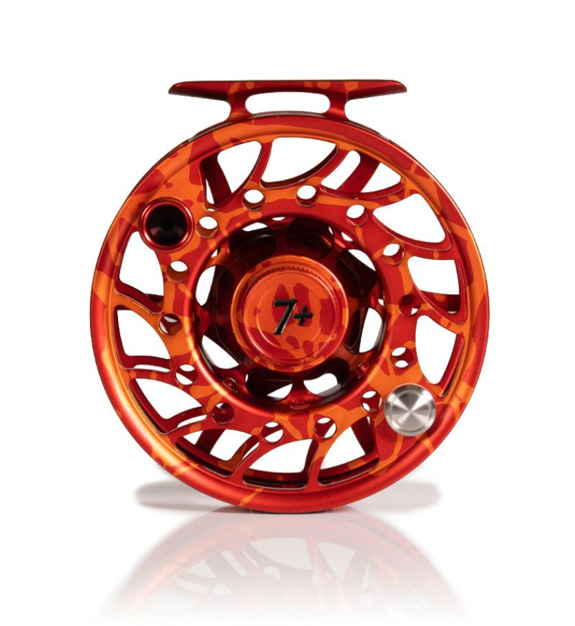 Mid Arbor Hatch Iconic Fly Reel 7 Plus Magma Red Orange Limited Edition