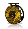 Angle view of Hatch Iconic Fly Reel 5 Plus Artist Edition Matt Renner