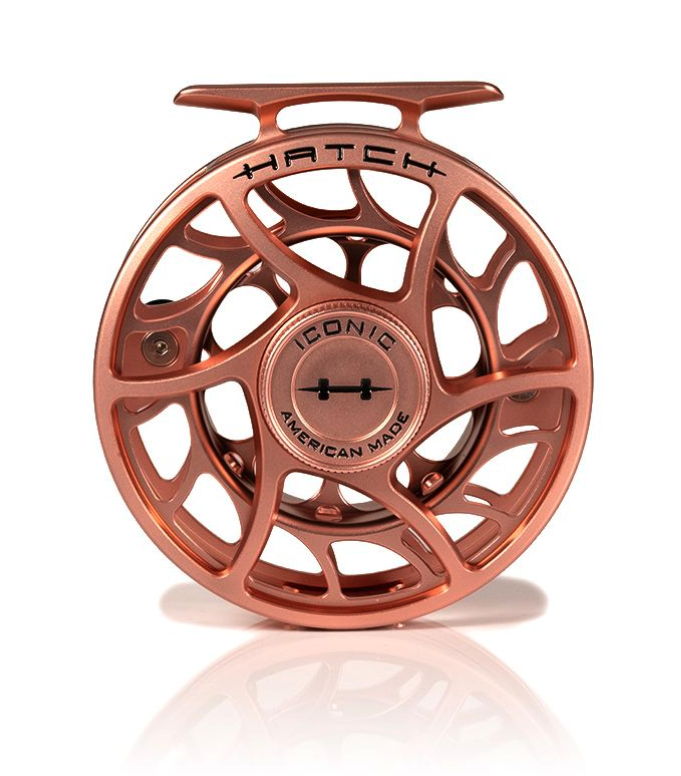 Back of Hatch Iconic Fly Reel 5 Plus Penny Dropper Large Arbor