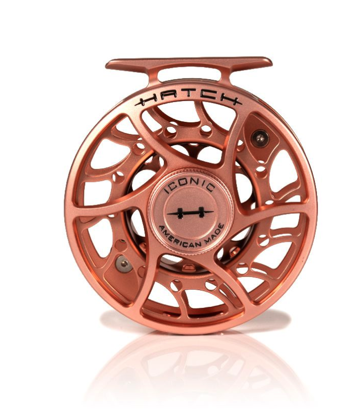 Back view of Hatch Iconic Fly Reel 5 Plus Penny Dropper Mid Arbor