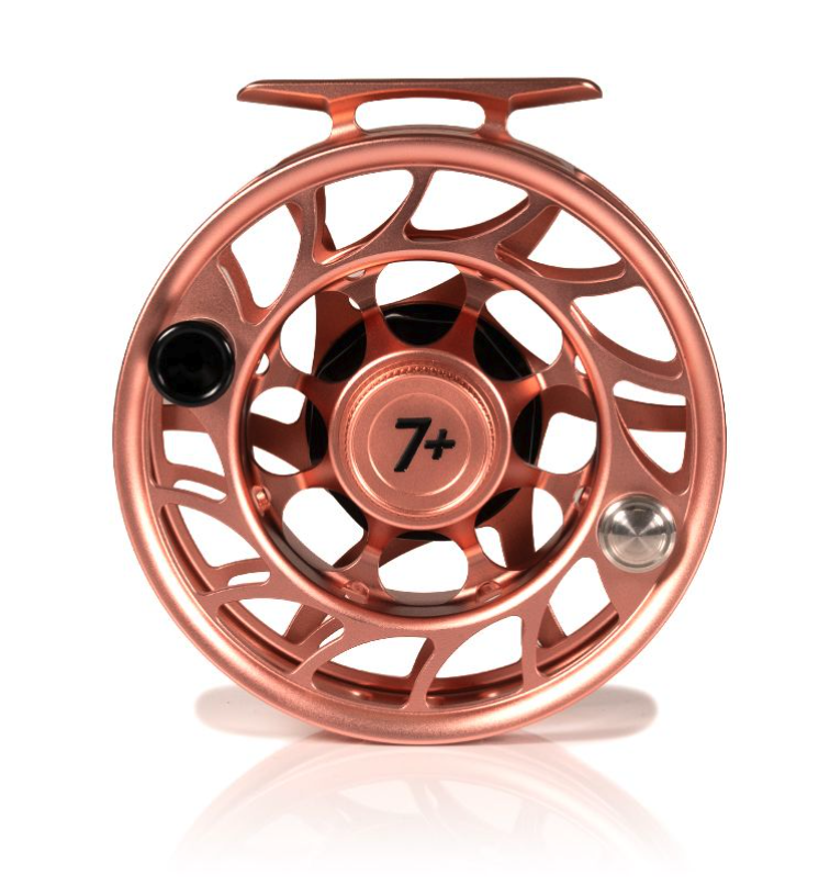 Front of Hatch Iconic Fly Reel 7 Plus Penny Dropper Large Arbor