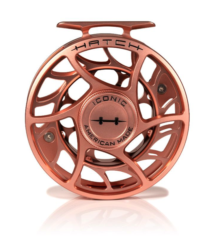 Back of Hatch Iconic Fly Reel 7 Plus Penny Dropper Large Arbor