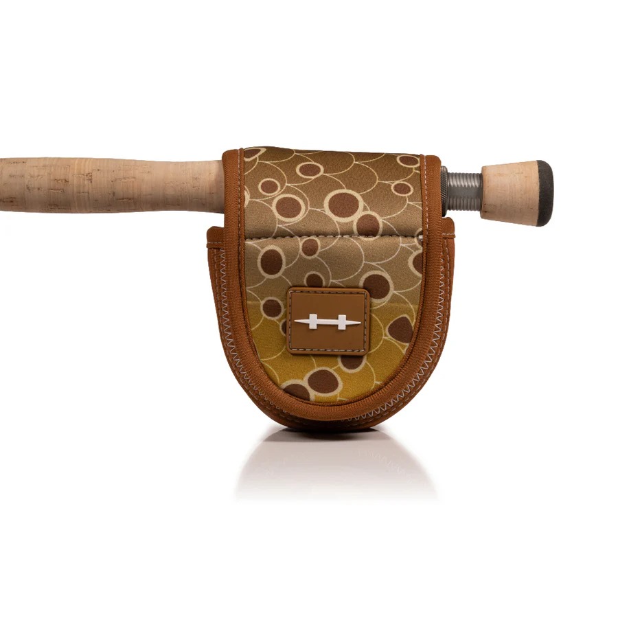 Hatch fly reel pouch with trout skin design for Iconic and Finatic Gen 2 reels