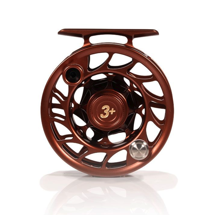 Front of Hatch Iconic Fly Reel 3 Plus Rust Limited Edition