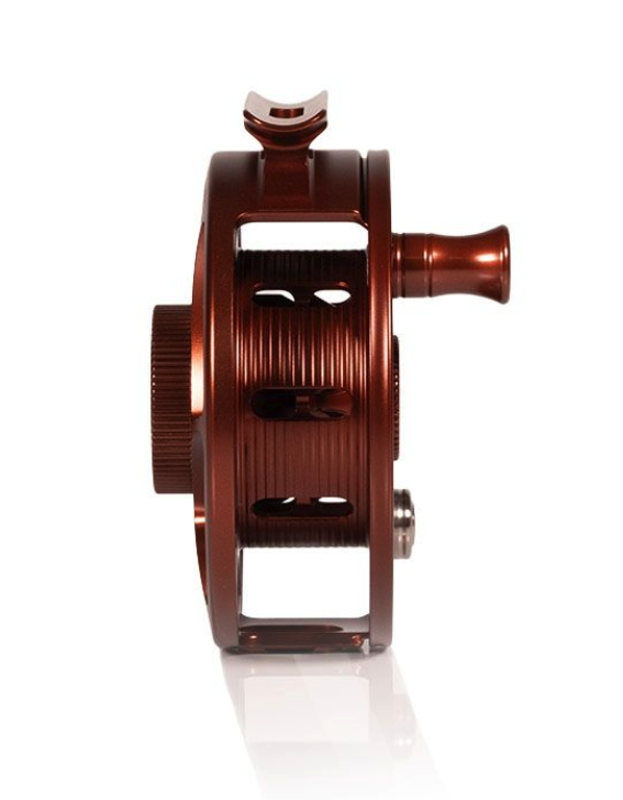 Arbor view of Hatch Iconic Fly Reel 3 Plus Rust Limited Edition
