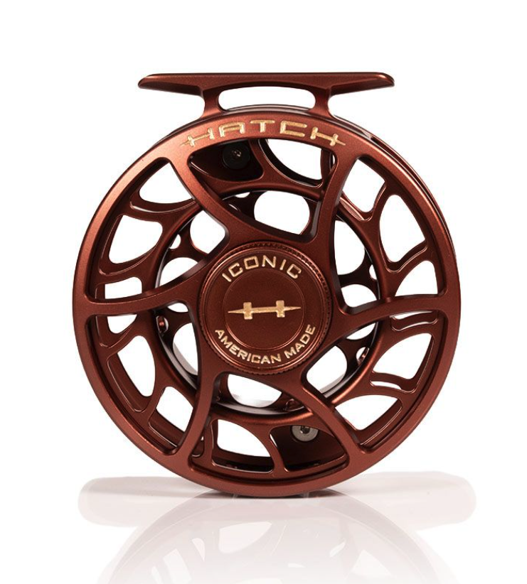 Back of Hatch Iconic Fly Reel 5 Plus Limited Edition Rust