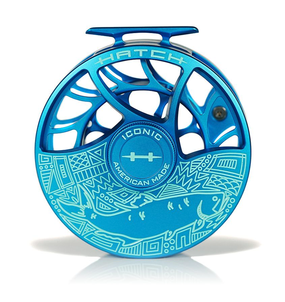 Hatch Iconic Fly Reel 11 Plus Saltwater Slam is a made in USA fly reel that is of one the best saltwater fly fishing reels.