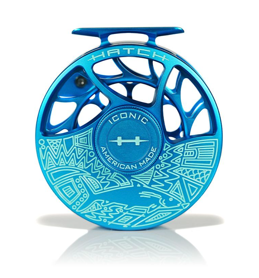 Hatch Iconic Fly Reel 7 Plus Saltwater Slam is a made in USA fly reel that is of one the best saltwater fly fishing reels.