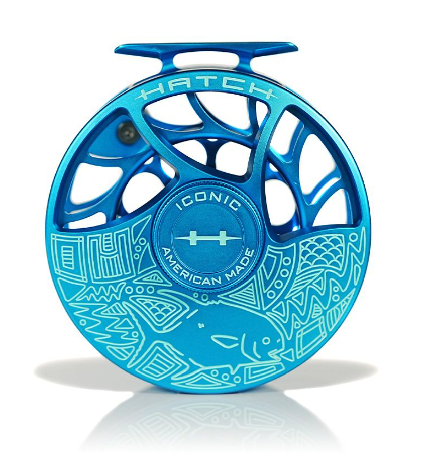 Hatch Iconic Fly Reel 9 Plus Saltwater Slam is a made in USA fly reel that is of one the best saltwater fly fishing reels.