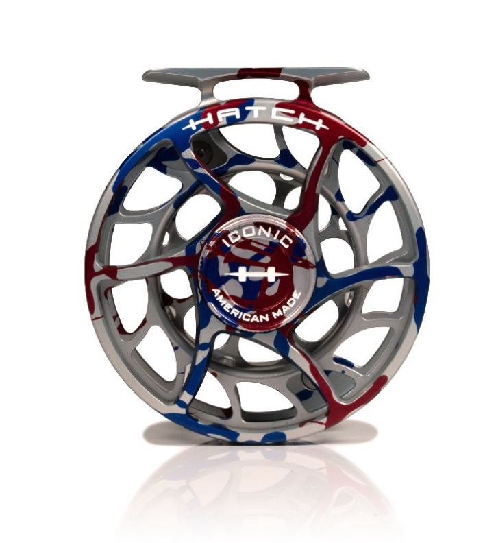 Back of Hatch Iconic Fly Reel 5 Plus USA Limited Edition Large Arbor