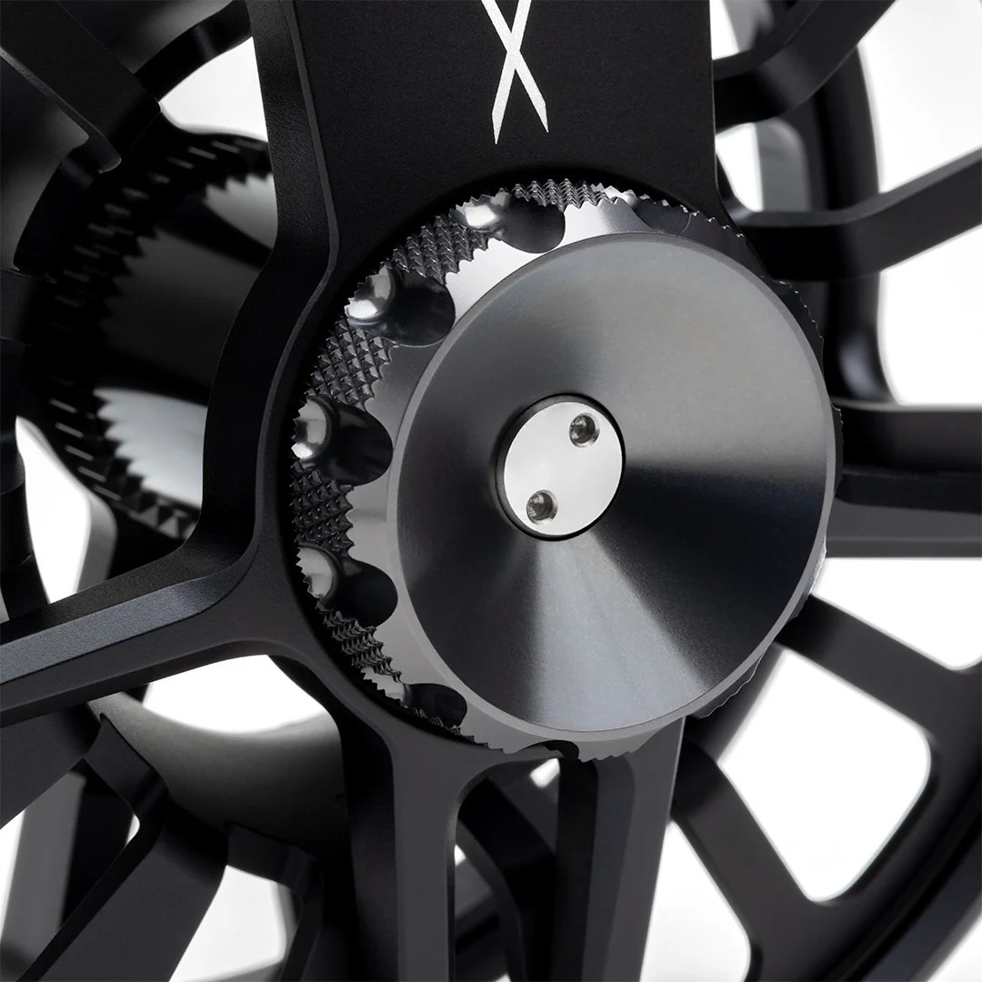 Lamson Arx II fly reel with oversized drag knob for salmon and steelhead fly fishing