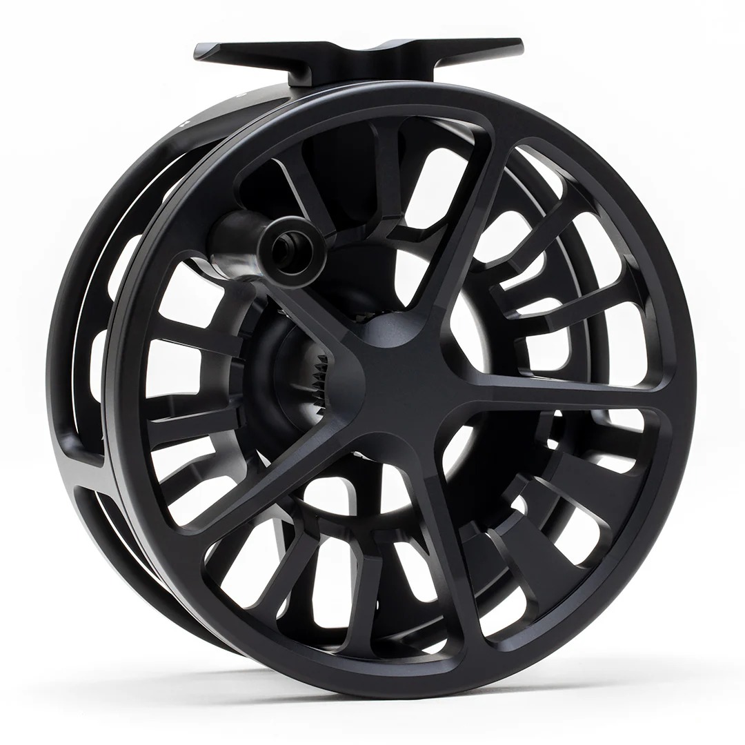 Black Lamson Arx II spey fly reel built for Skagit heads, Scandi lines, and running line control