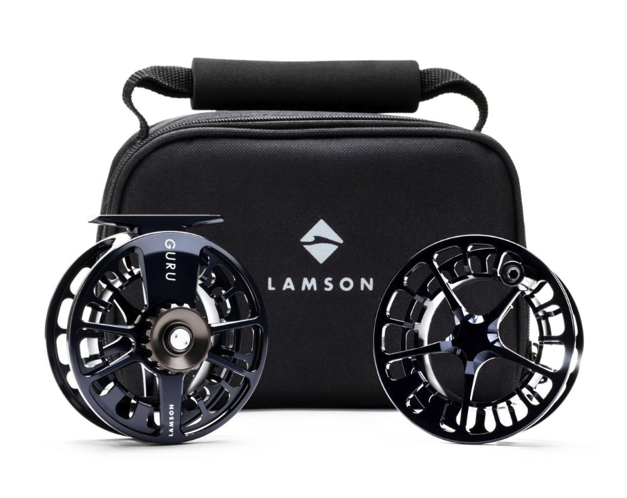 Lamson Guru X Fly Reel 2-Pack Blue Steel with case