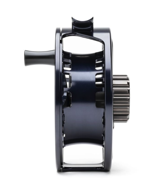 Arbor view of Lamson Guru X Fly Reel Blue Steel