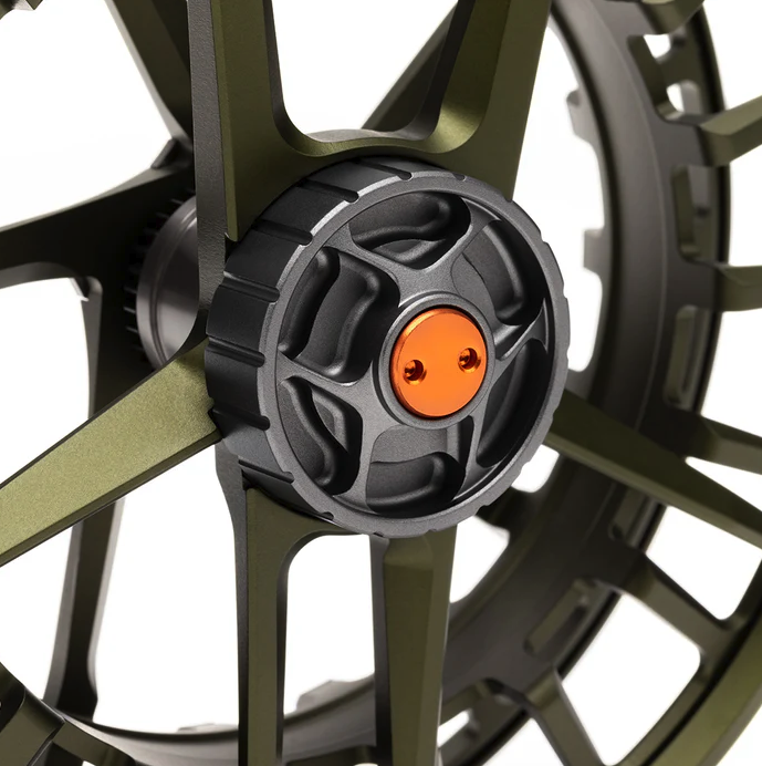 Drag knob detail of Lamson Hyperspeed F Fly Reel