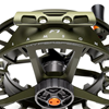 Reel foot angle detail of Lamson Hyperspeed F Fly Reel