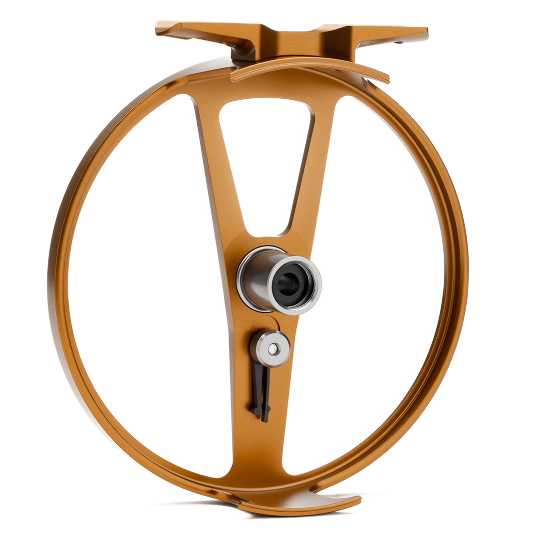 Lamson Purist II reel for trout fishing enthusiasts.