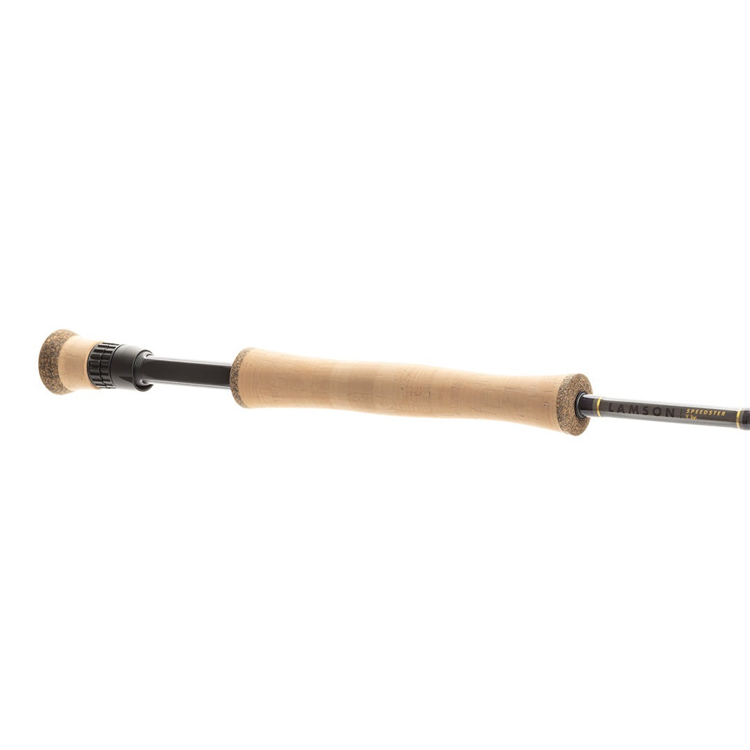 Lamson Speedster fly rod cork handle with fighting butt and Lockdown reel seat fast action fly fishing rod