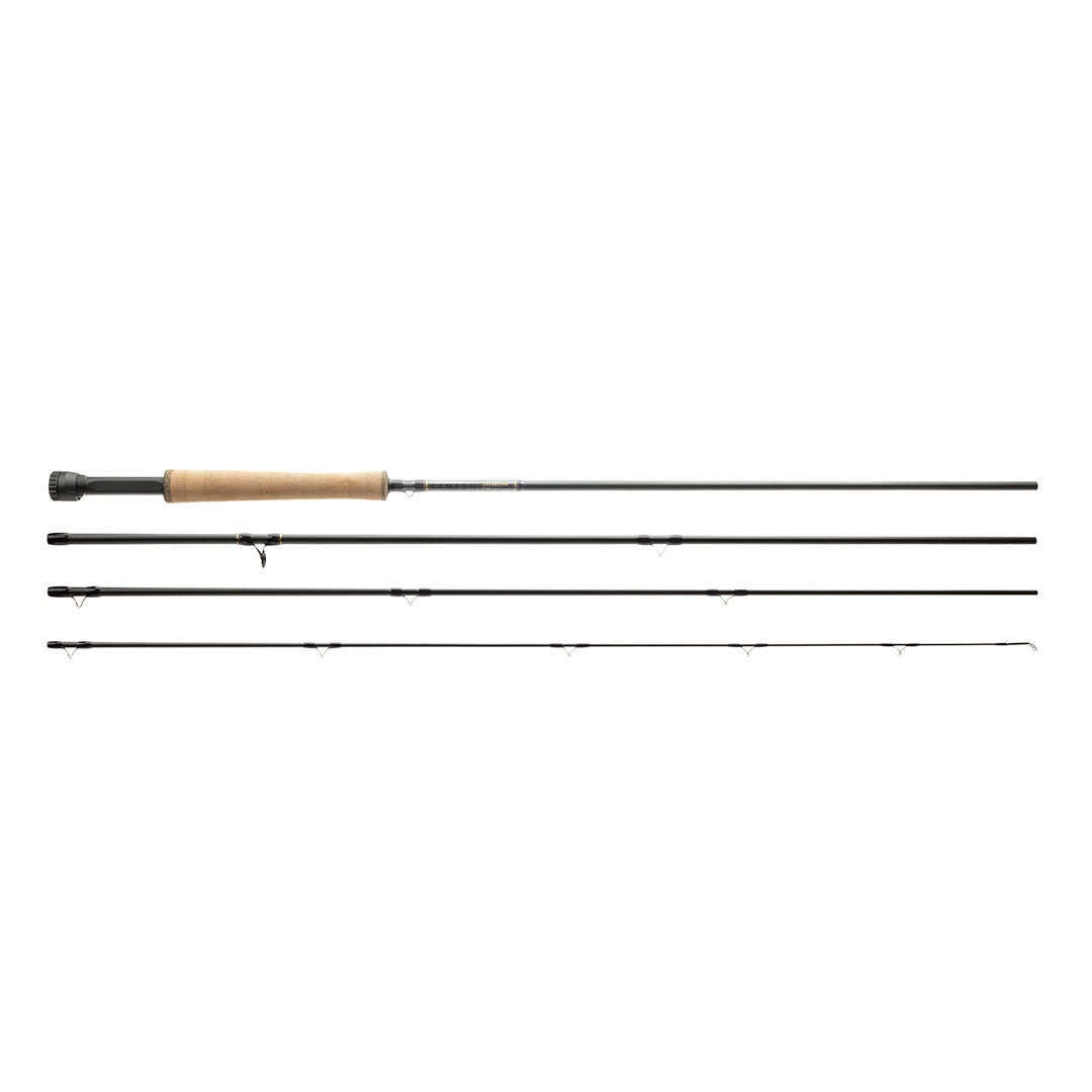 Lamson Speedster fly rod multi-piece sections fast action graphite fly fishing rod layout