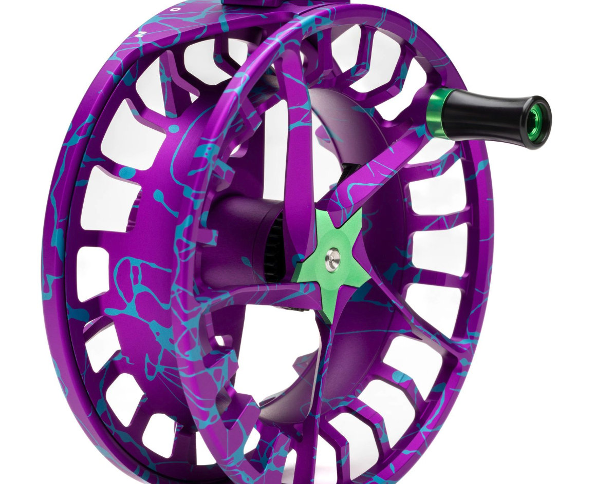Angled view of Lamson Litespeed F Wild Child Fly Reel