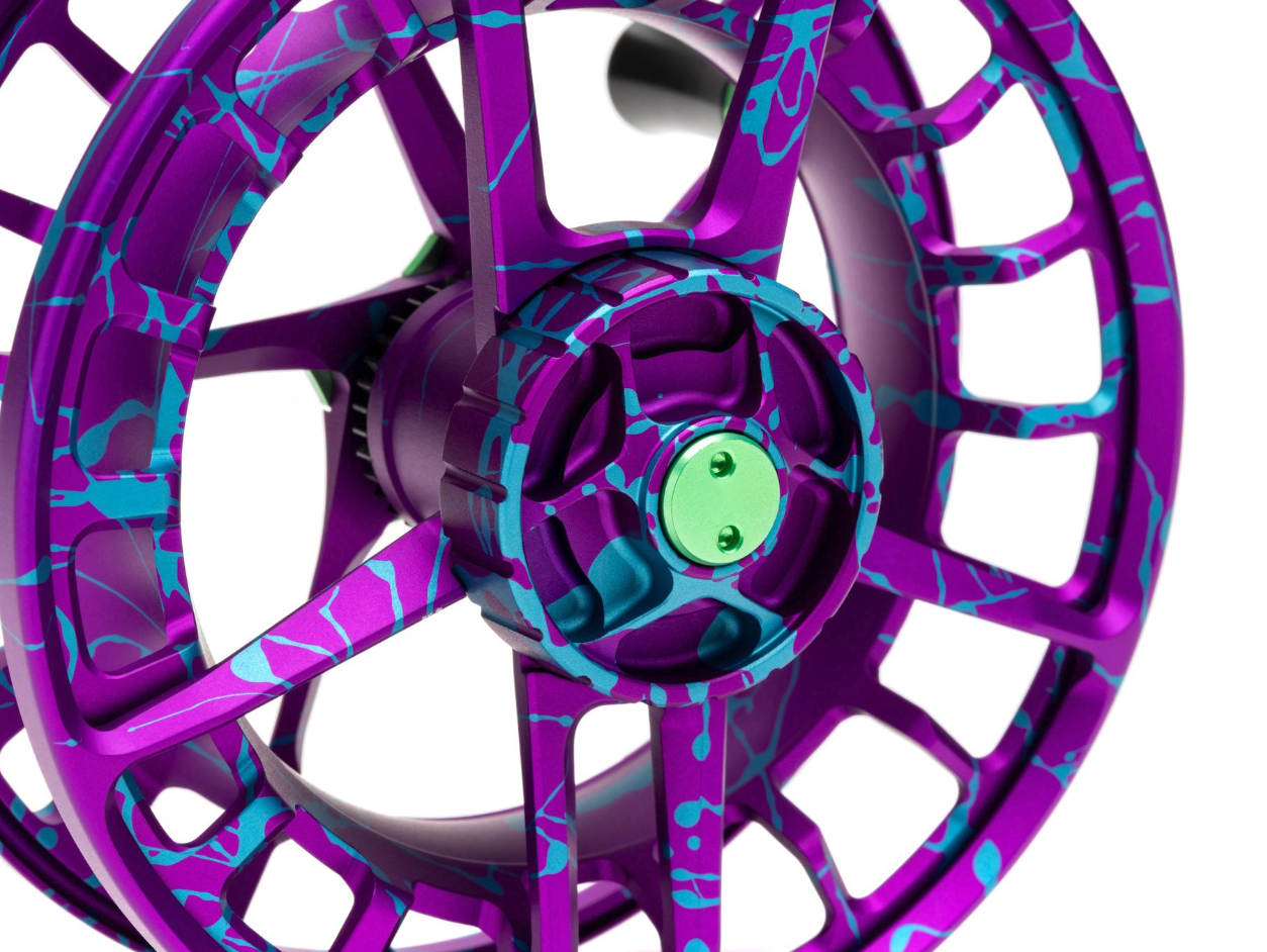 Drag knob detail view of Lamson Litespeed F Wild Child Fly Reel